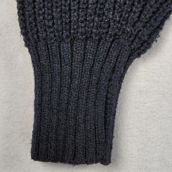 Offline by Aerie Chunky Knit Quarter Zip Sweater Women’s SZ M Navy GUC - Picture 5 of 15